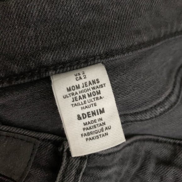 h&m ultra high waist mom jeans size 2 - Picture 9 of 10